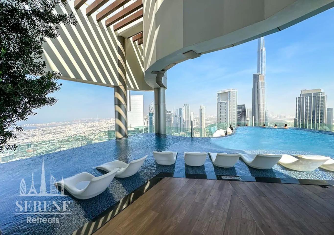 Serene Retreats Paramount 2 Bed Flat With Burj View Apartment Dubai Luaran gambar