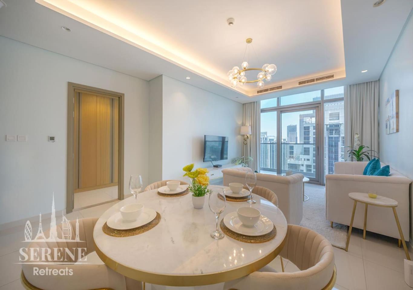 Serene Retreats Paramount 2 Bed Flat With Burj View Apartment Dubai Luaran gambar