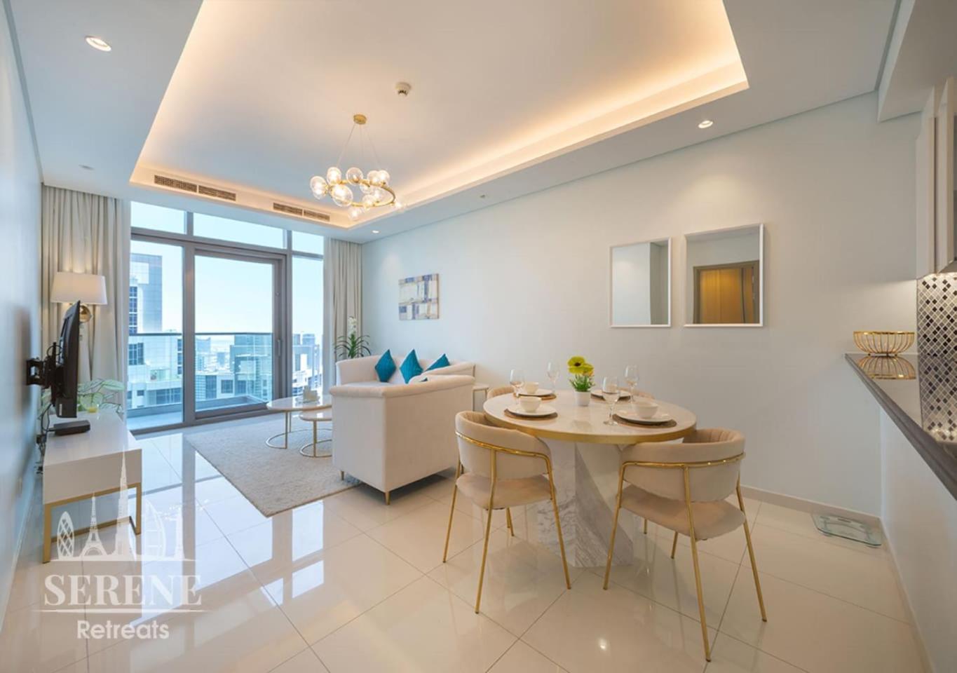 Serene Retreats Paramount 2 Bed Flat With Burj View Apartment Dubai Luaran gambar